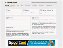 Tablet Screenshot of anontxt.com